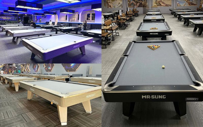 giới thiệu về hai mẫu bàn bida lỗ Rasson Acurra nhập trung