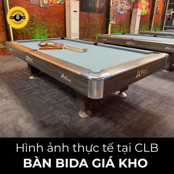 Bàn bida lỗ Aplus Athena được ưa chuộng tại các CLB