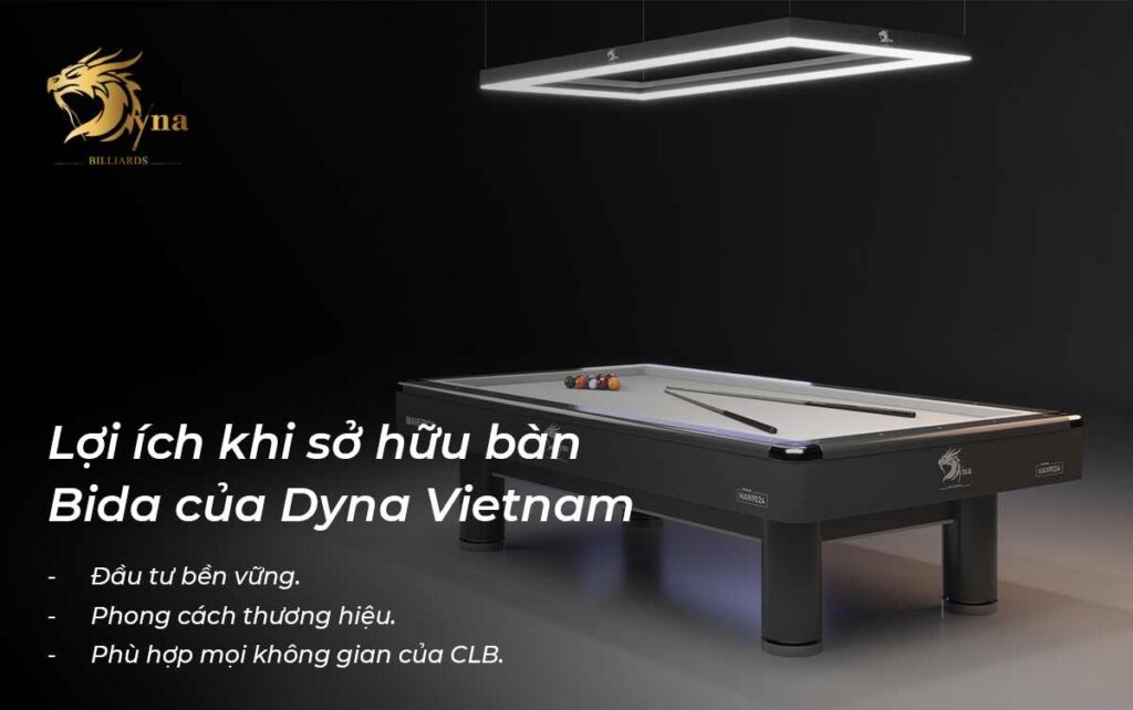 LỢI ÍCH KHI SỞ HỮU BÀN BIDA LÍP DYNA INFINITY
