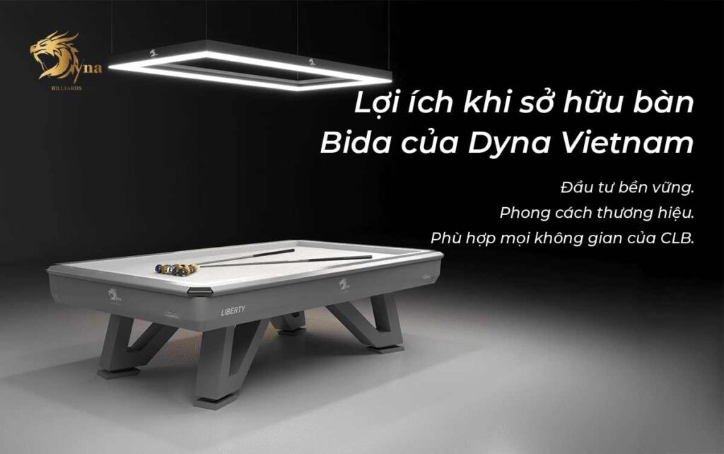 LỢI ÍCH KHI SỞ HỮU BÀN BIDA LÍP DYNA LIBERTY