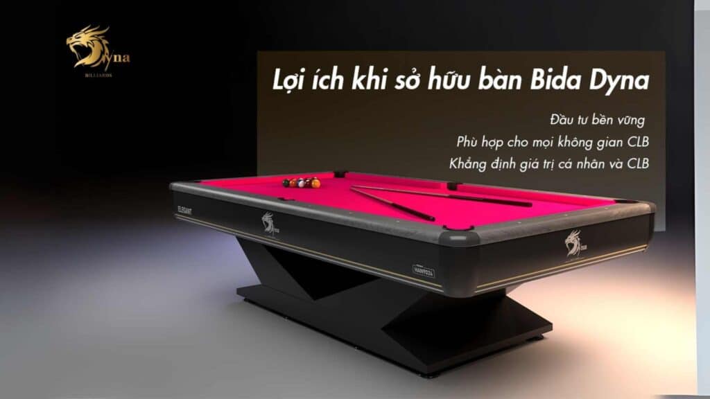 LỢI ÍCH KHI SỞ HỮU BÀN BIDA LỖ DYNA PRECISION