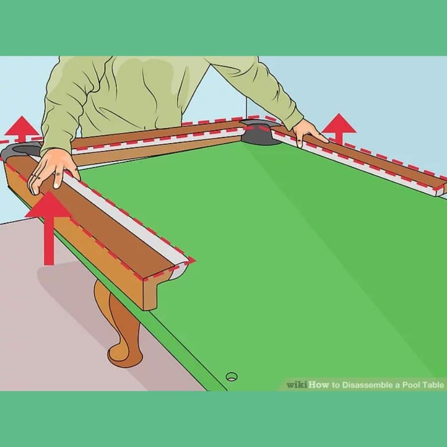 Hướng Dẫn Tháo Lắp Bàn Bida Tại Nhà Dễ Dàng Hiệu Quả 4 Tháo thành băng