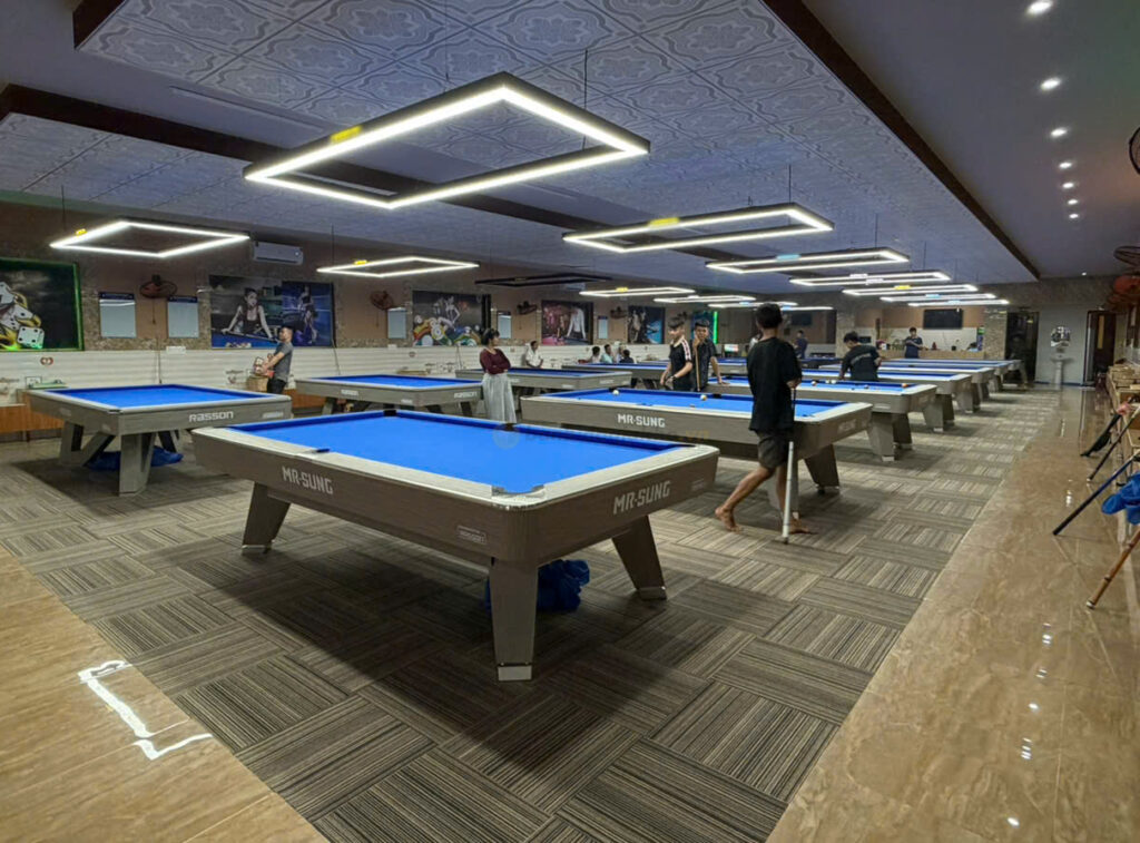 Hoàn thiện thi công lắp đặt bàn bida cho CLB Billiards Huy tại Vũng Tàu – TP.HCM