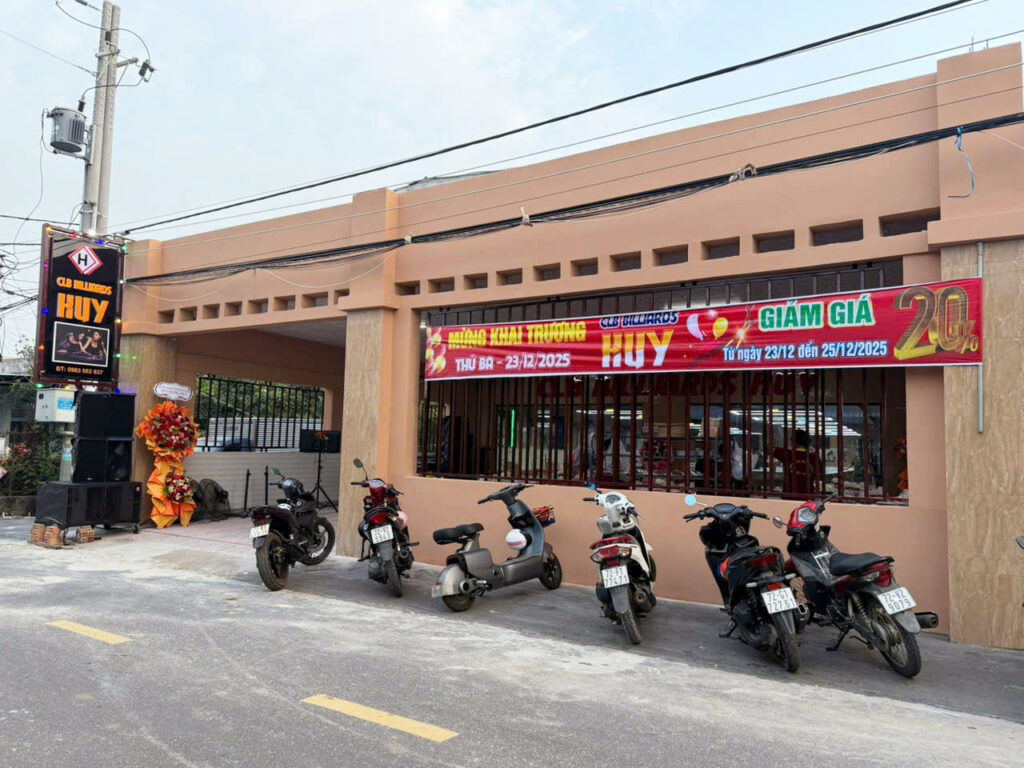 Hoàn thiện thi công lắp đặt bàn bida cho CLB Billiards Huy tại Vũng Tàu – TP.HCM