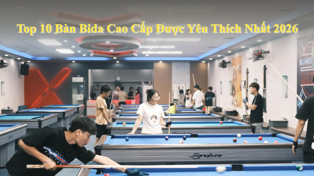 Top 10 Bàn Bida Cao Cấp Được Yêu Thích Nhất 2026
